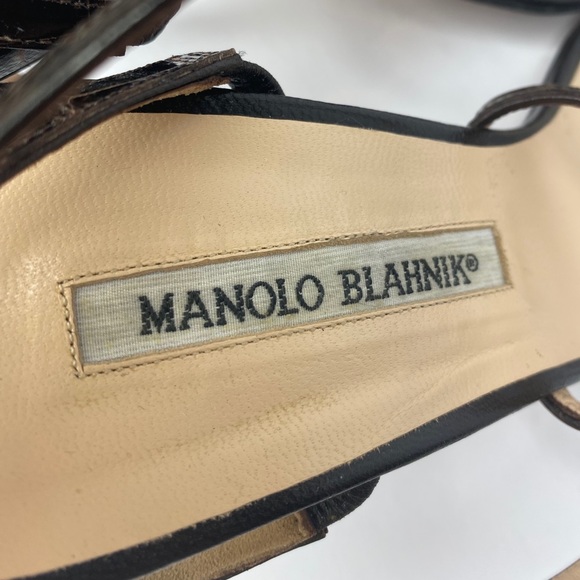 AUTHENTIC MANOLO BLAHNIK STRAPY HIGH HEELS PRETTY - Picture 11 of 16